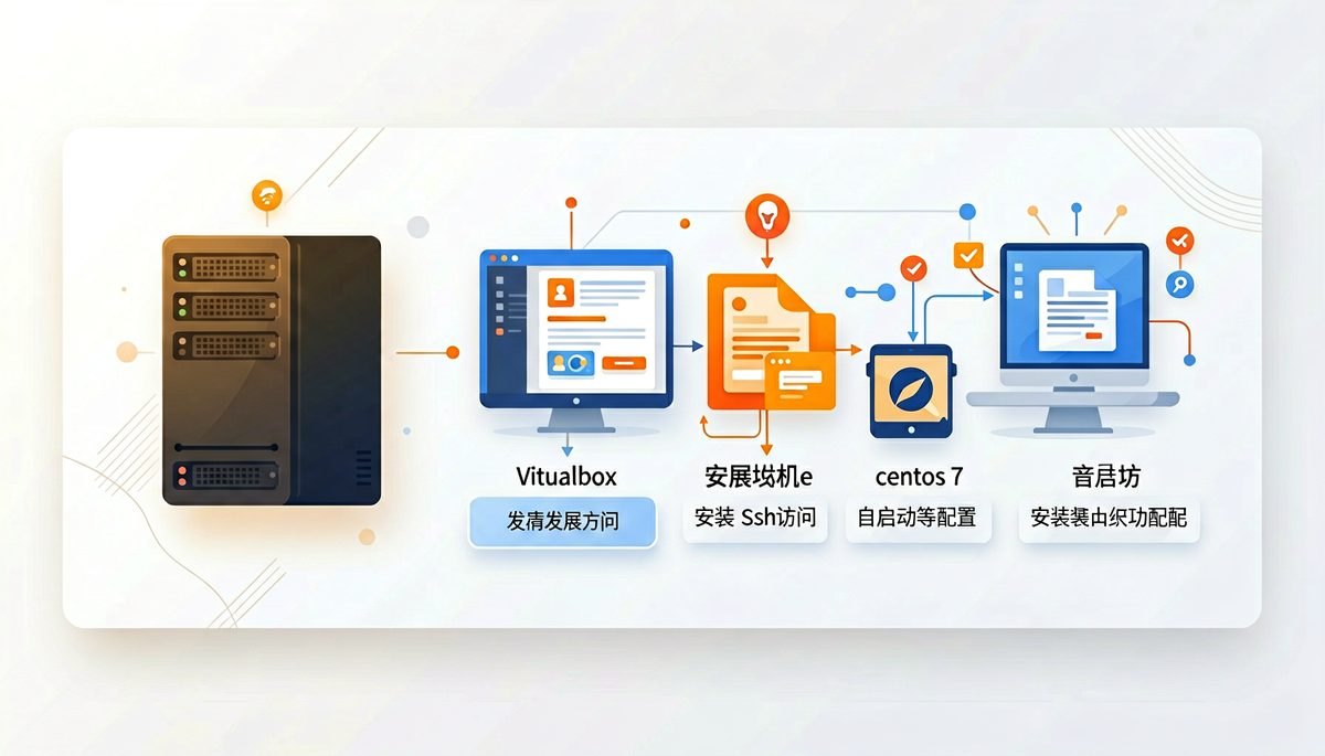 vitualbox虚拟机安装centos 7 及ssh访问、自启动等配置